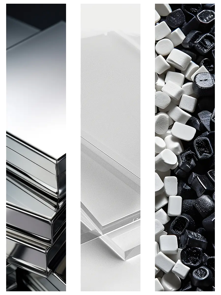 材質介紹ABS、PC、壓克力、不銹鋼、玻璃纖維-HRGE禾鉅模型企業有限公司